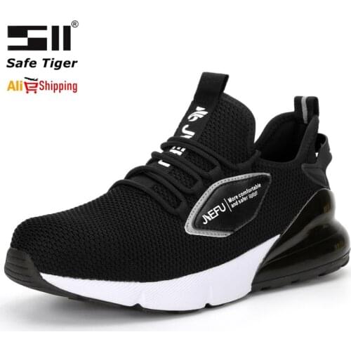 Mens Safety Shoes Puncture-proof Non-slip Steel Toe Work Shoes Outdoor Indestructible Breathable Boots Shoes