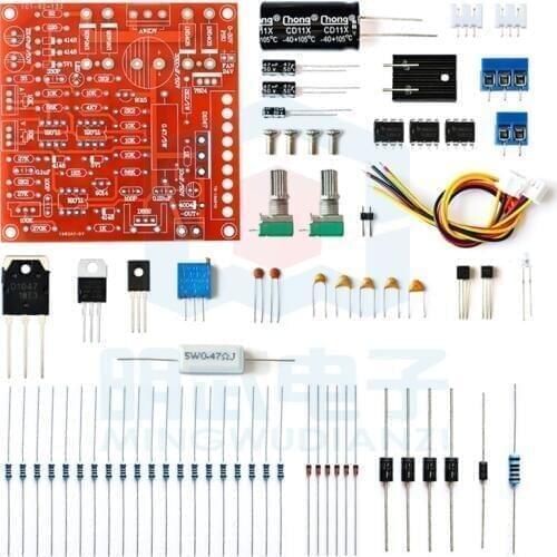 0-30V 2mA-3A DC Regulated Power Supply DIY Kit Continuously Adjustable Current Limiting Protection for school education lab
