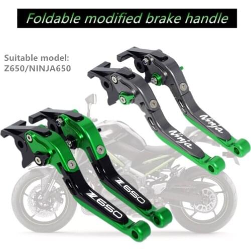 Motorcycle Accessories CNC Adjustable Foldable Extendable Scooter brake Clutch lever For KAWASAKI NINJA Z 650 NINJA650 Z650