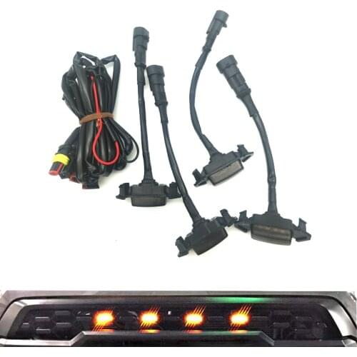 Smoked Lens Grille Amber Lights Kit for Tacoma with TRD Pro Grill 2016 2017 2018 2019 2020