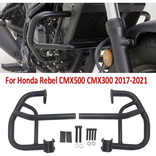 Engine Guard Crash Bar Bumper Frame Protection For Honda Rebel 500 300 CMX 300 500 CMX300 CMX500 Rebel 2017 2018 2019 2020 2021
