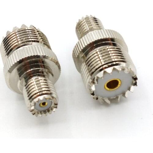1PCS brass SO239 to Mini UHF female jack RF Straight connector and Coaxial adapter 50ohm