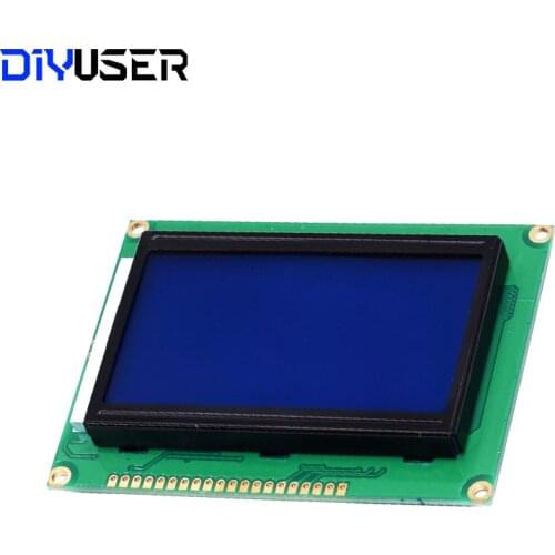 128*64 DOTS LCD module 5V blue screen 12864 LCD with backlight ST7920 Parallel port LCD12864