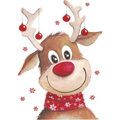 240MM Christmas Deer Iron on Stickers For Clothes Fashion Bulk Patches For Clothing Pack Strange Things Patch Transfer Printing