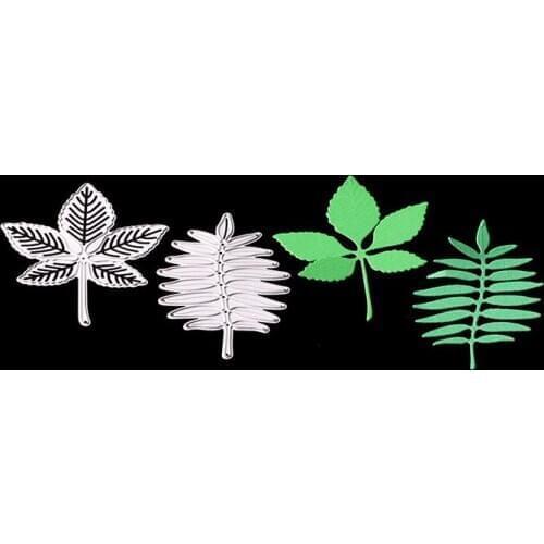 4pcs/lot 6.1*7.1cm metal cutting dies new 2018 Flower Leaf Scrapbooking Card Craft DIY cutting dies for scrapbooking