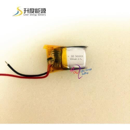Tablet battery Small battery for mouse 501015 3.7v bluetooth battery li-polymer battery 60mah 501015