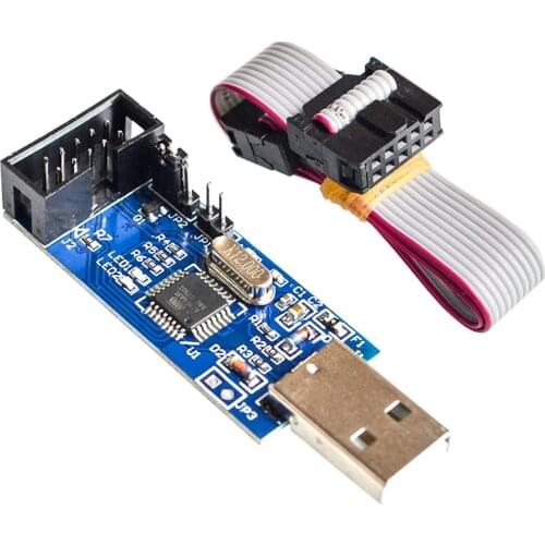 ATMEL 51 AVR ATMEGA8 Programmer USBasp USB ISP 10 Pin USB Programmer 3.3V/5V with Cable