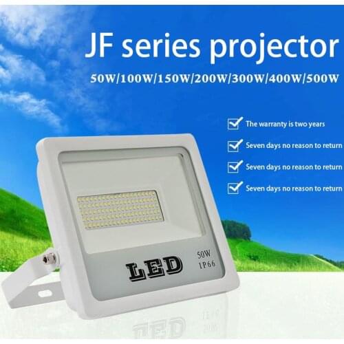 White Shell Spotlight Ultra-thin LED Floodlight Spotlight Outdoor AC220V IP65 Path Garden Street Door Wall Light Floodlighting