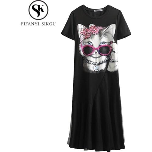 FIFANYI SIKOU Summer Dresses With Print