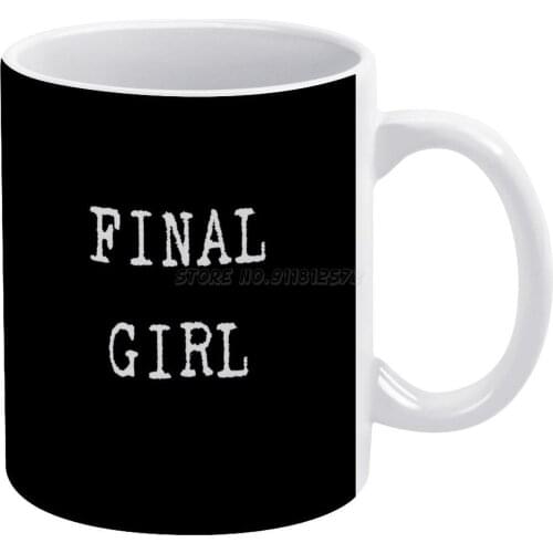 Final Girl White Mug Ceramic Mug Creative Mug Final Girl Emily The Strange 8s Eighties Retro Vintage Vintage