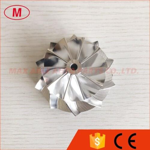 GT15-25 801918-0002 49.70/67.40mm 10+0 blades turbo billet/milling/aluminum 2618 compressor wheel for Big turbo for 805713-0004