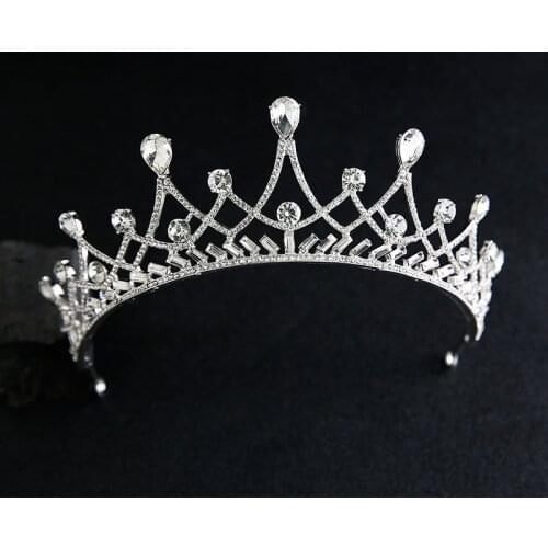 Fashion Crystal Hair Jewelry Pearl Shining Tiaras And Crowns Luxury Queen Princess Diadem Bridal Wedding Hair Accessories Party