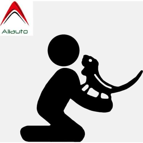 Aliauto Fashion Car Stickers Iguana Reptile Decor Silhouette Bumper Auto Window Decals Waterproof Accessories PVC,13cm*11cm