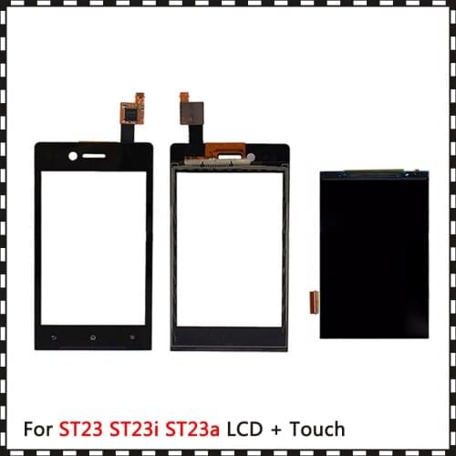 New High Quality 3.2'' For Sony Xperia Miro ST23 ST23i ST23a Lcd Display With Touch Screen Digitizer Sensor
