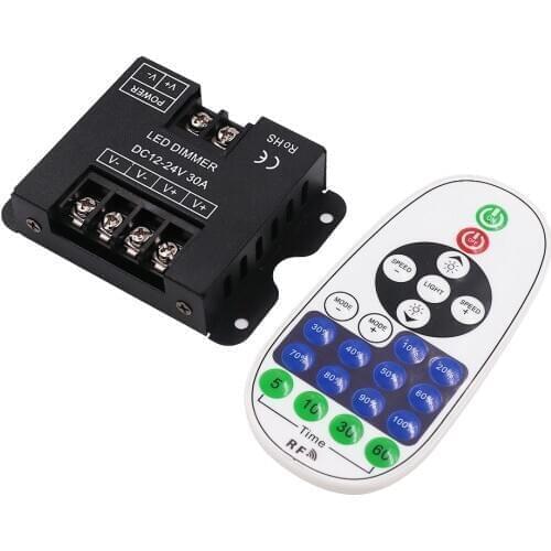 DC 12V 24V Single color 360W RF controller with 23key remote For 5050 2835 LED Strip Neon Light