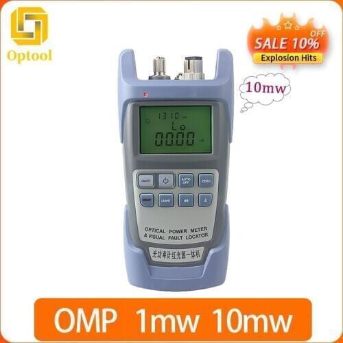 Free Shipping AUA 9 Laser Power FTTH Fiber Optic Optical Power Meter Cable Tester