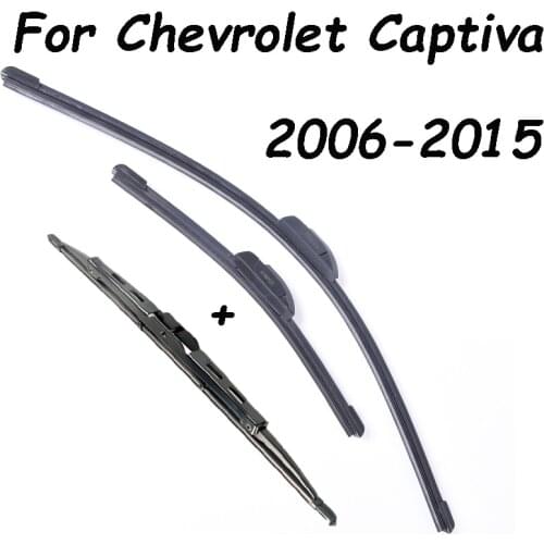Front & Rear Wiper Blades For Chevrolet Captiva From 2006 2007 2008 2009 2010 2011 To 2015 Car Windshield Wipers Car Styling