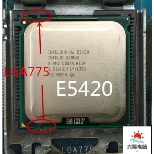 Works on LGA 775 mainboard no need adapter xeon E5420 Processor 2.5GHz/12M/1333Mhz close to LGA775 Core 2 Quad Q6600 cpu