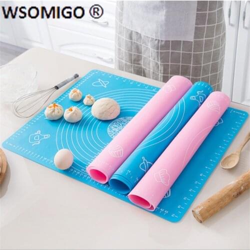 Silicone Baking Mats Sheet Pizza Dough Kitchen Accessories Non-Stick Maker Holder Pastry Cooking ToolUtensils Kitchen Gadgets-S