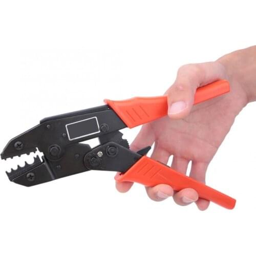 Ratchet Crimp Pliers 0.5-10mm Square 20-7AWG Crimper Terminal Crimping Tool