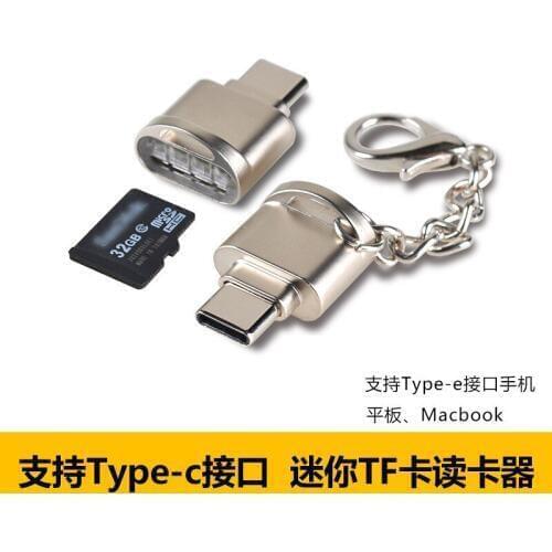 Type-C TF Card Reader Mini OTG Adapter Phone Connection TF Memory Card Android Metal Card Reader