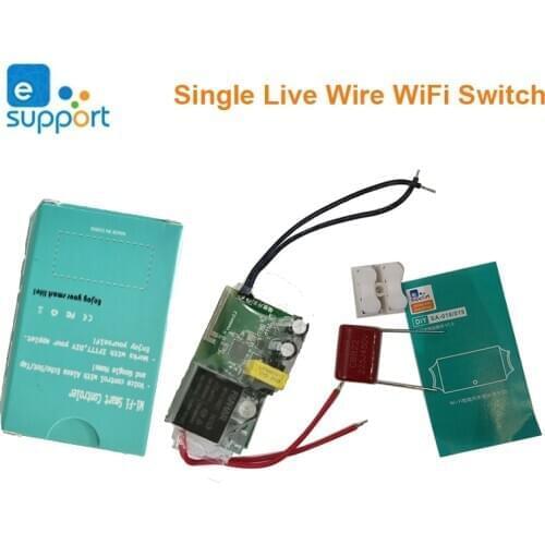 EWelink Smart Switch Single Live Wire 180-240V WIFI Switch Module Wireless DIY Light Switch APP Remote Control Alexa Google Home
