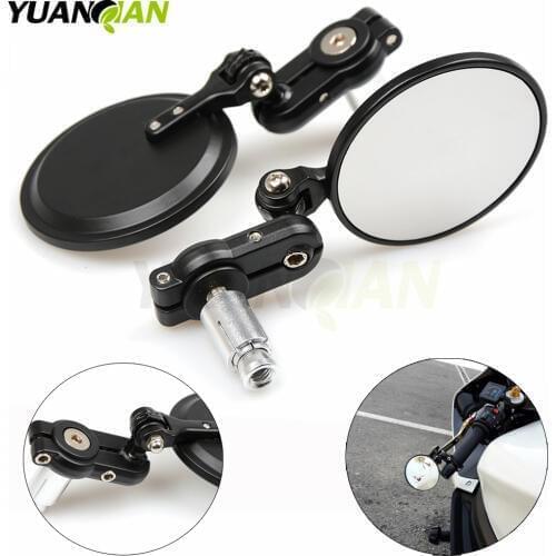 Universal Black Motorcycle rearview Mirrors 7/8" for Kawasaki NINJA 250R Z125 NINJA 300r ZX6R/636 ZX10R Z750R z800 z1000 mt-09