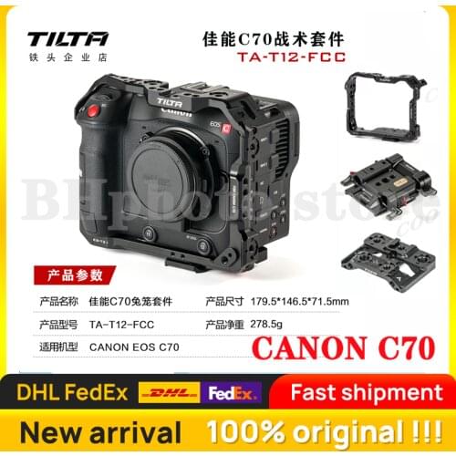 Instock TILTA TA-T12 for CANON C70 Camera full Cage Body Surround Tactical Suit light Weight Anti Scratch
