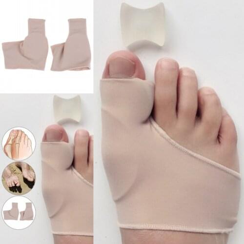 1 Pair Bunion Corrector Gel Pad Stretch Nylon Hallux Valgus Protector Guard Toe Separator Orthopedic Protector