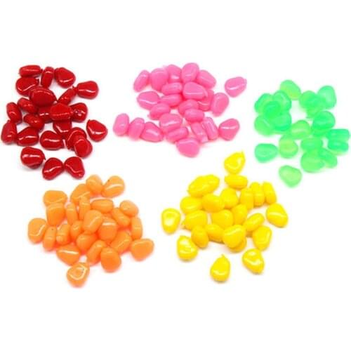 10/30pcs Corn Smell Carp Fishing Lure Silicone Soft Plastic Bait Tackle Floating Lures Accessories Fish Artificial Set Pond