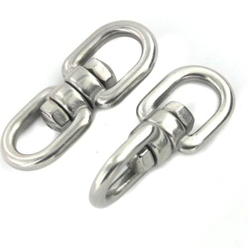 2pcs 360 Degree Swivel Steel Buckle Climbing Hiking Carabiner Hook Outdoor