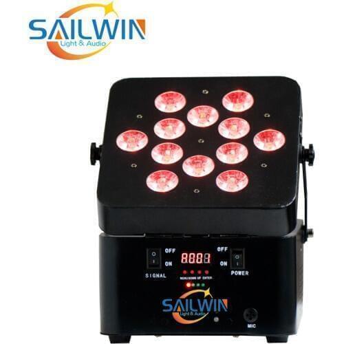 2X LOT 12*15W 5IN1 RGBAW Battery Powered Wireless DMX512 LED Par Light Freedom LED Slim Par Can Long 8-10hours Backup