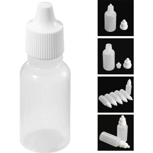 50pcs Empty Plastic Squeezable Dropper Bottles (20ml)