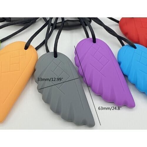 6 Pack Chewing Necklace Autism ADHD Biting Sensory Toy Child Baby Teether Toy 63HE