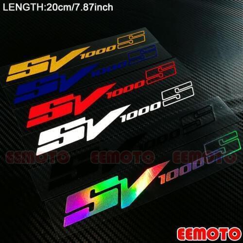 Motorcycle accessories Wheel Rims Fairing Helmet Tank Pad Label logo reflective Stickers Decals For SUZUKI SV1000S SV 1000S