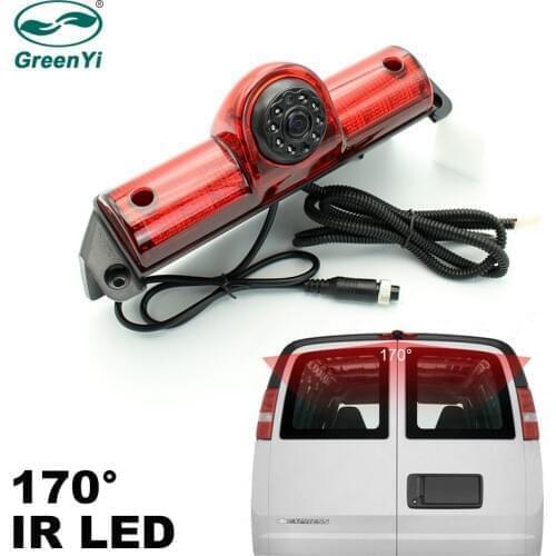 GreenYi Auto Night Vision Reverse Backup CCD Glass Lens Car Rear View Camera for GM Express Chevy Savana Cargo
