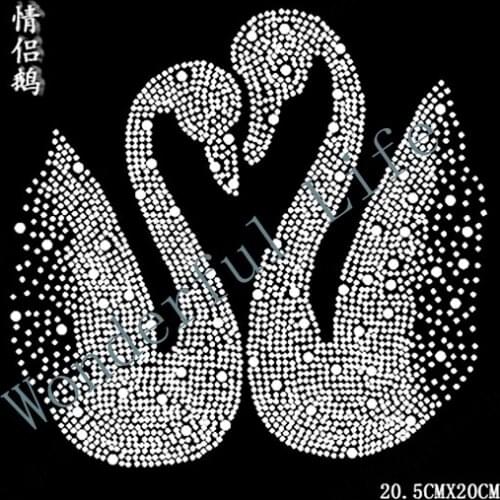 Free shipping design stone iron on crystal transfers design hot fix rhinestone motif design hot fix