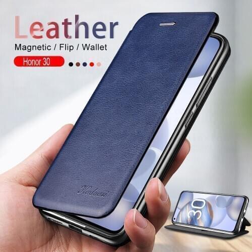 Leather Flip Case For Huawei Honor 30 Premium 30pro plus Cover stand Book phone shell honor 30 pro Magnetic card wallet Coque
