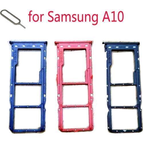 SIM Card Tray Adapter Holder For Samsung A10 A20 A30 A40 A50 A60 A70 A80 A90 Original Phone Black Nano SIM Micro SD Card Slot