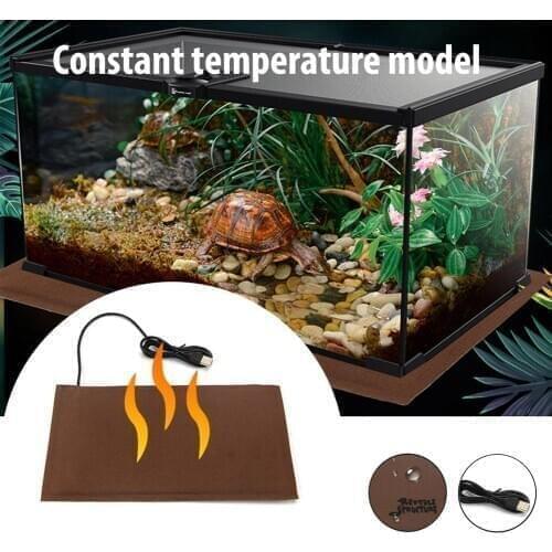 Reptile Heating Pad Temperature Control Pet Warmth Piece Lizard Hamster Anti-Smashing USB Reptile Heating Mat