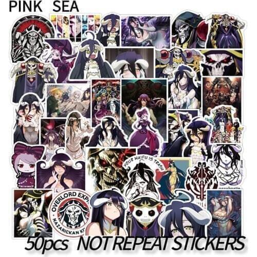 10/30/50Pcs/Set Classic Japanese Anime Overlord Waterproof Graffiti Stickers For Laptop Luggage Motorcycle Phone Skateboard