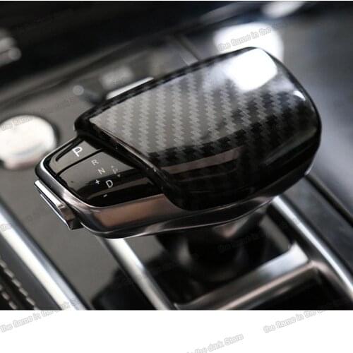 Lsrtw2017 Carbon Fiber Abs Car Gear Lever Cover Trims for Changan Cs85 2019 2020 2021 Coupe Shift Knob Accessories Auto