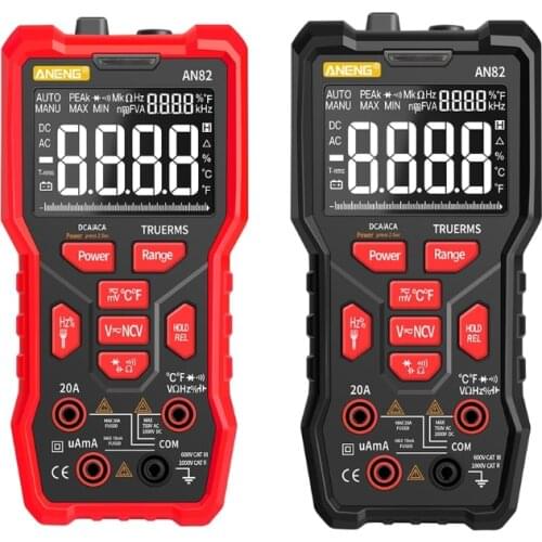 AN82 9999 Counts True-RMS Multimeter AC/DC Voltage Current Capacitor NCV Ohm Dropship