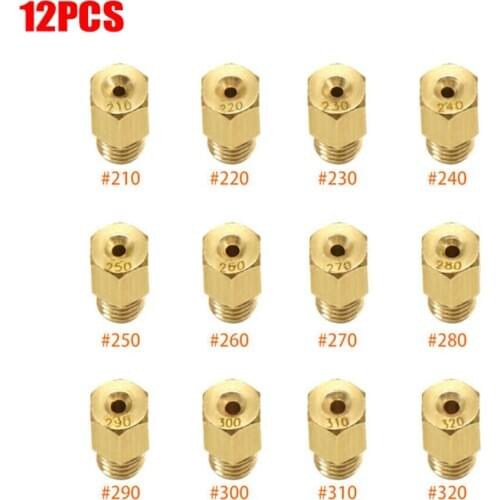 Parts Carburetor Main Jets Tool Kit #210- #320 12Pcs For Flat Slide For Mikuni VM TM Carb