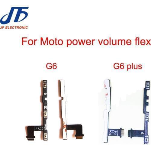 New For Motorola For Moto G6 / G6 plus Power on off Volume Side Button Flex Cable Ribbon Replacement Part 10pcs/lot