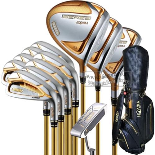 New Golf Clubs HONMA S-07 Golf Compelete Set Driver Wood Irons Putter and Bag Clubs Set R or S Flex Graphite Shaft Free Shipping