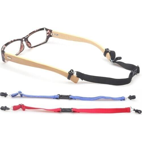 Eyewear outdoor sport elastic eyeglass strap band lanyard cords retainer holder with release buckle