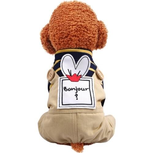 Spirng Summer Dog Clothes Cartoon Little Rabit Pets Outfits Warm Clothes For Small Dogs Costumes Coat Jacket Puppy Shirt Dogs