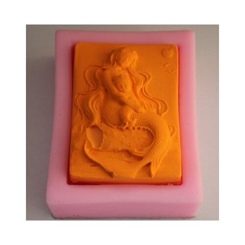 Wholesale/retail,free shipping,,YSH Mermaid silicone resin mold cake mould polymer clay handmade soap mould