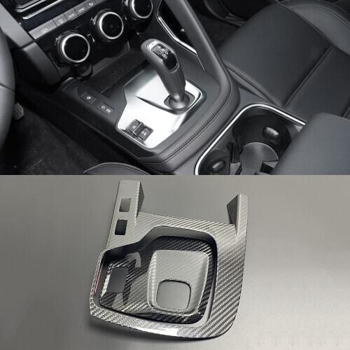 3K Real Carbon Fiber Car Interior Central Console Gear Shift Panel Frame Cover Trim For Jaguar E-Pace EPACE 2018 2019 LHD